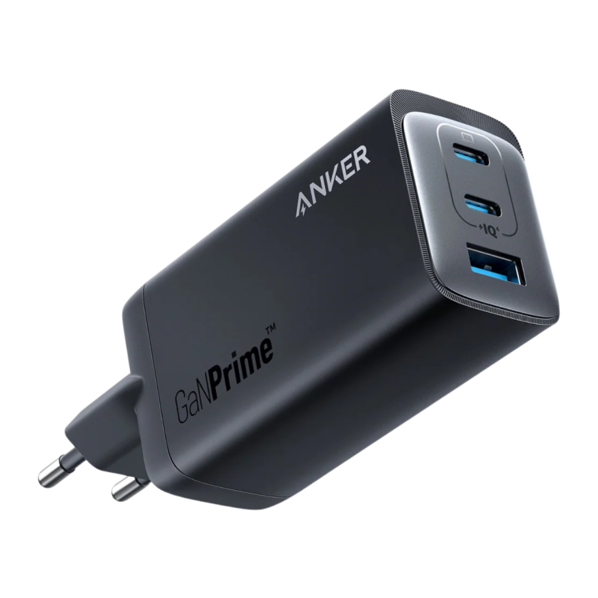 Сетевое зарядное устройство Anker 737 GaNPrime мощностью 120 Вт (2 USB-C, USB-A) (GaN)