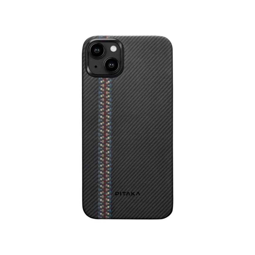 Чехол из арамидного волокна с поддержкой MagSafe PITAKA Orchestra Tactile Woven Case для iPhone 15