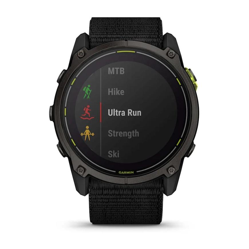 Умные спортивные часы Garmin Enduro 3, нейлоновый чёрный ремешок UltraFit - фото 11