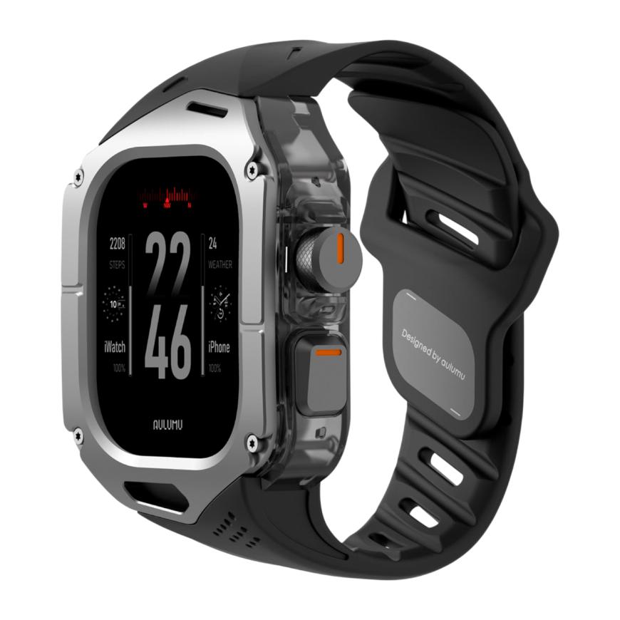 Спортивный ремешок-чехол Aulumu A01 Titanium Cover для Apple Watch Ultra 2–3