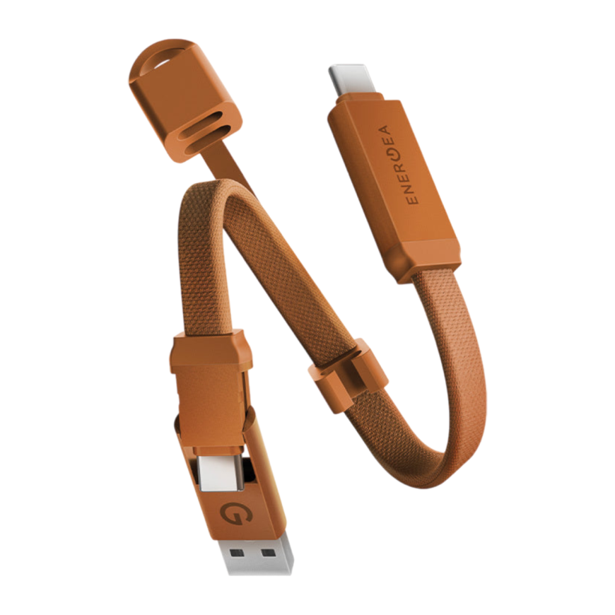 Кабель-брелок с оплёткой Energea Sheath Key USB-A, USB-C — USB-C (USB 2.0) (15 см)