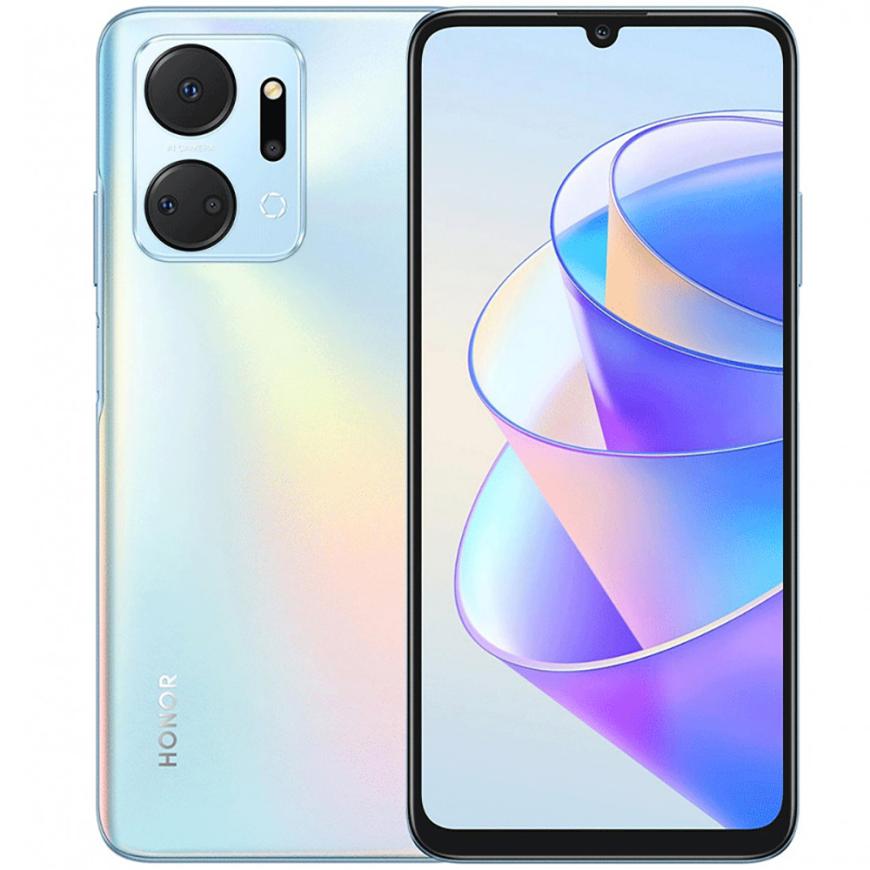 Смартфон HONOR X7a 4 ГБ + 128 ГБ (Серебристый | Titanium Silver)