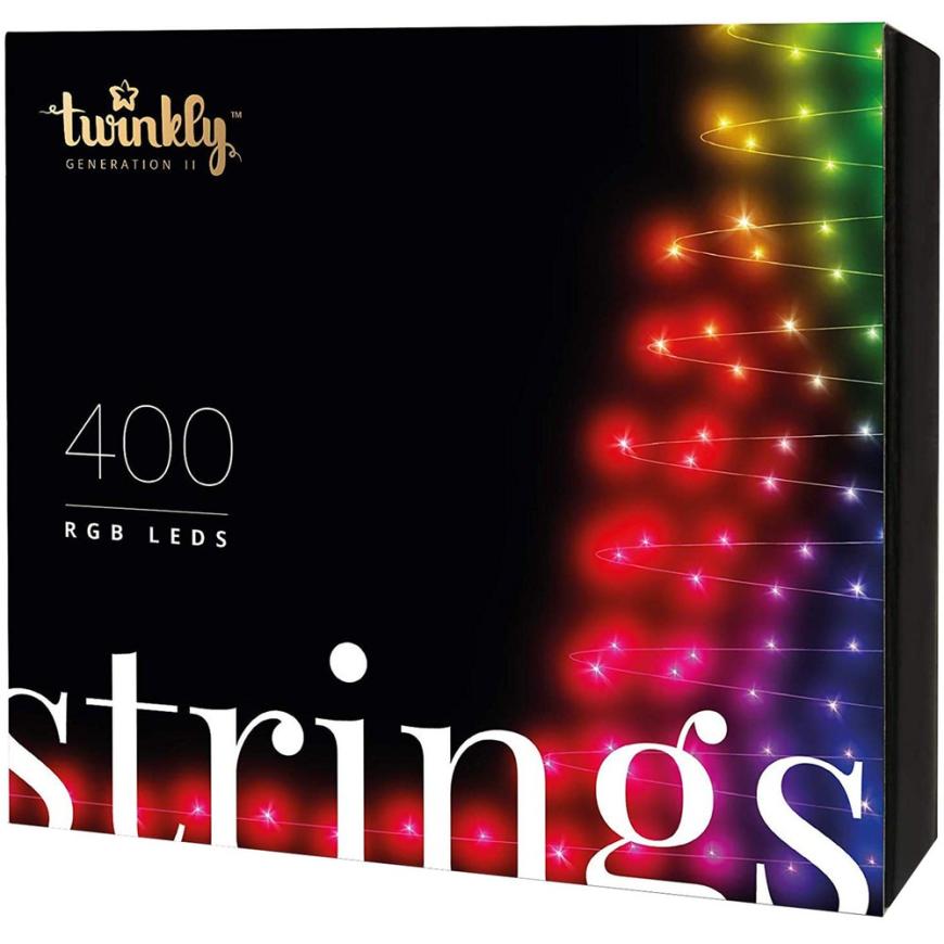 Умная гирлянда «Нить» Twinkly Strings, версия RGB + W (32 м, 400 светодиодов)