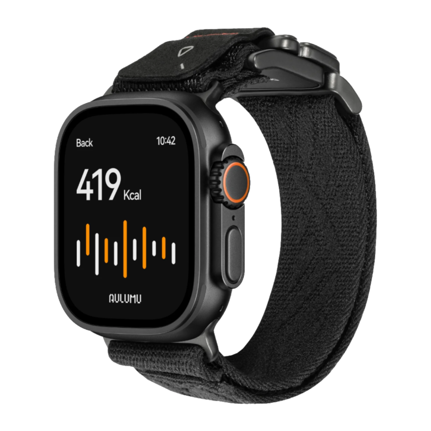 Нейлоновый браслет Aulumu C03 для Apple Watch 44, 45, 46 мм и Ultra 2–3