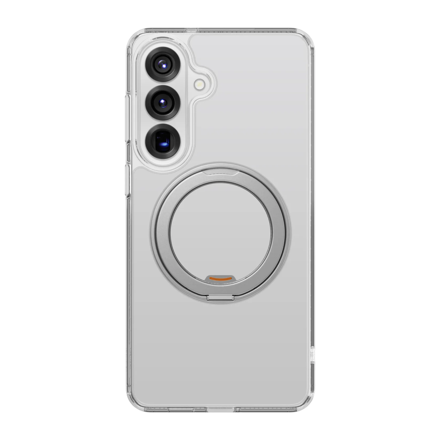 Прозрачный чехол MagSafe с подставкой Uniq Swivix для Samsung Galaxy S26+