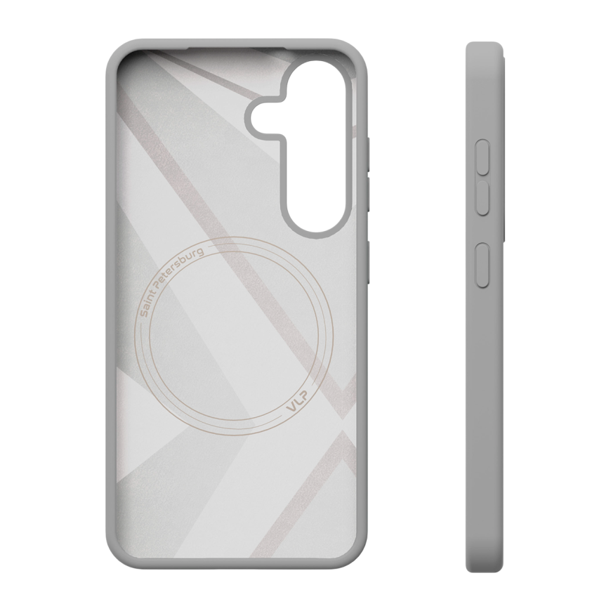 Гибридный силиконовый чехол с поддержкой MagSafe VLP Aster Case для Samsung Galaxy S25+ - фото 9