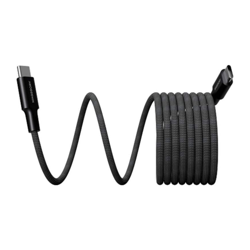 Магнитный кабель с оплёткой Magssory Link USB-C (USB 2.0) (2,4 м)