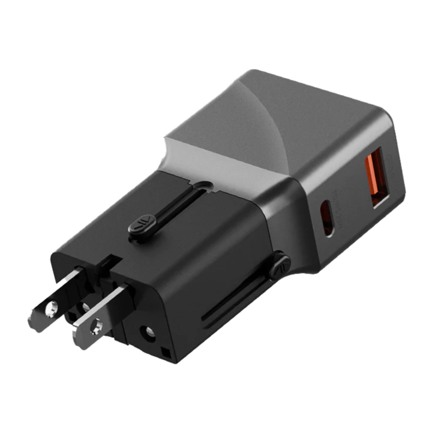 Универсальный сетевой зарядный адаптер Energea TravelWorld Adapter 25 мощностью 25 Вт (USB-C, USB-A) - фото 4