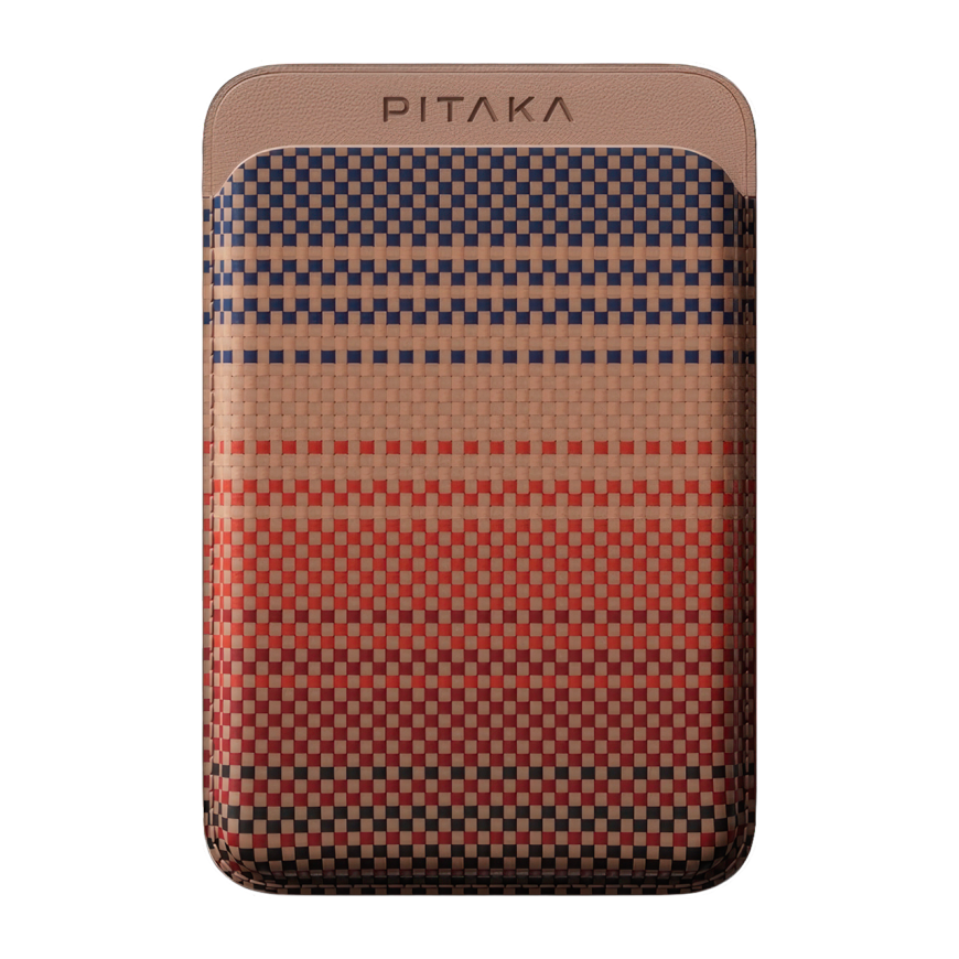 Арамидный чехол-бумажник MagSafe PITAKA Magnetic Woven Wallet
