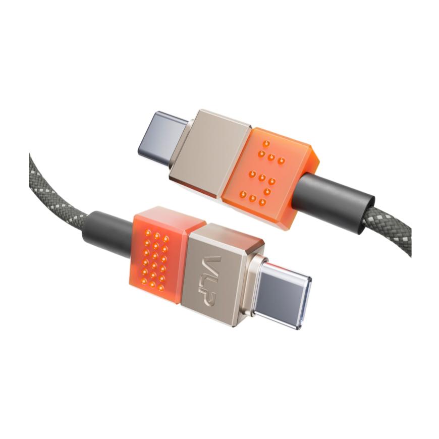 Кабель с оплёткой и ремешком VLP × ALS NEO USB-C (USB 2.0) (1,5 м)