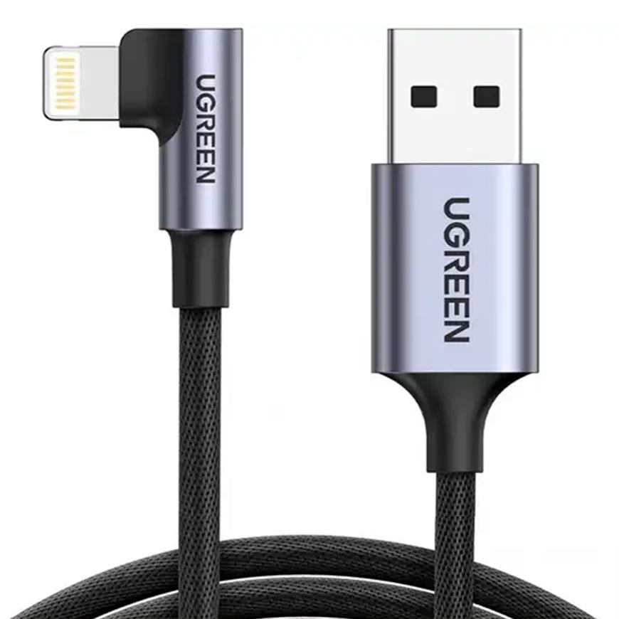 Кабель с нейлоновой оплёткой Ugreen Lightning — USB-A (1 м) (US299)