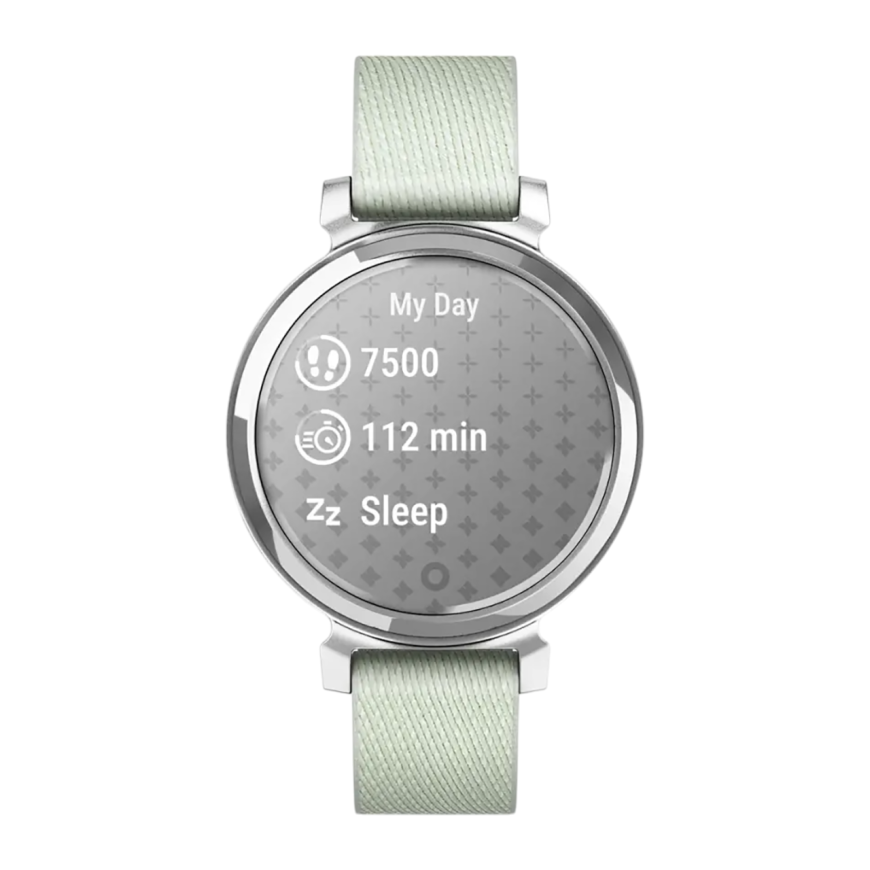 Спортивные часы Garmin Lily 2 Classic, нейлоновый ремешок серо-шалфейного цвета