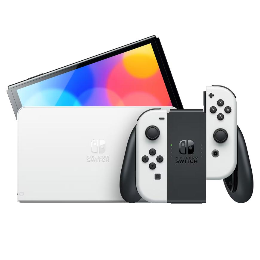 Портативная игровая консоль Nintendo Switch (OLED-модель) и игра Super Mario Bros. Wonder