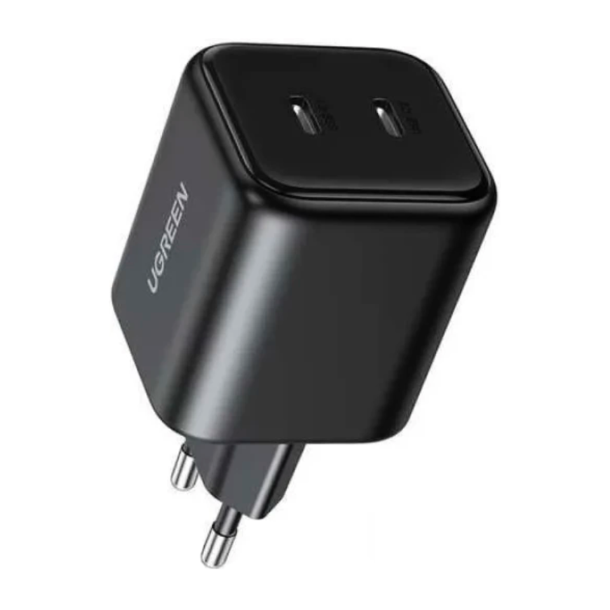 Сетевое зарядное устройство Ugreen мощностью 45 Вт (2 USB-C) (GaN) (X526)