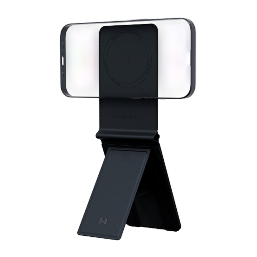 Кожаный чехол-бумажник MagSafe с подставкой Magssory Ultima Geo Photo Wallet