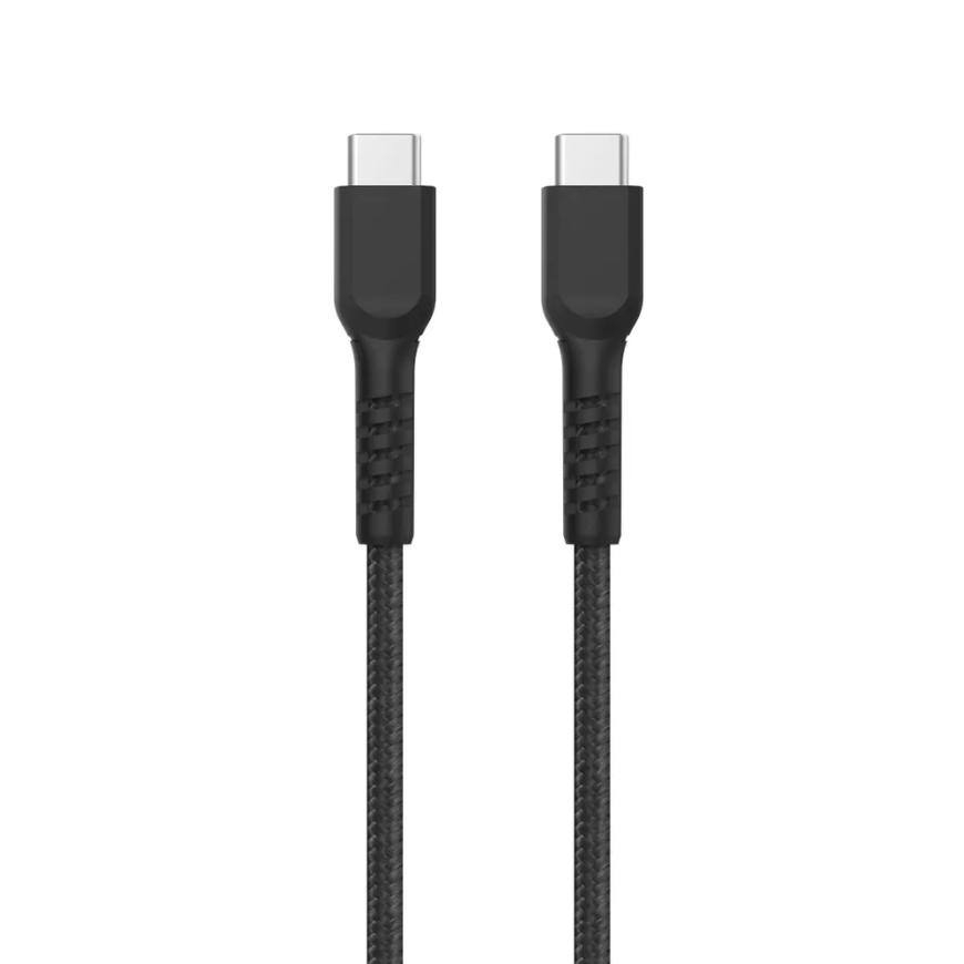 Кабель с нейлоновой оплёткой LYAMBDA USB-C (0,5 м)