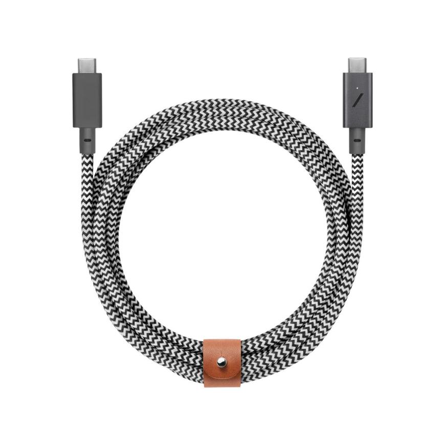 Кабель с оплёткой и ремешком Native Union Belt Cable Pro USB-C (USB 2.0) (2,4 м)