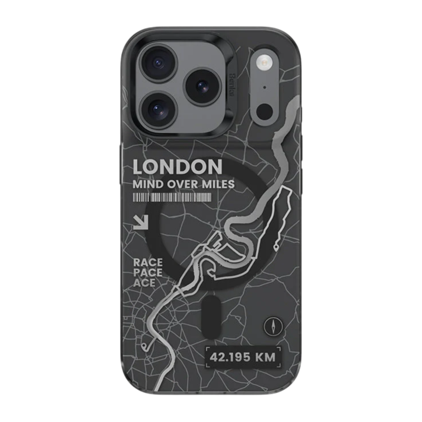Пластиковый чехол MagSafe Benks Dynamic City «Лондон» для iPhone 17 Pro Max