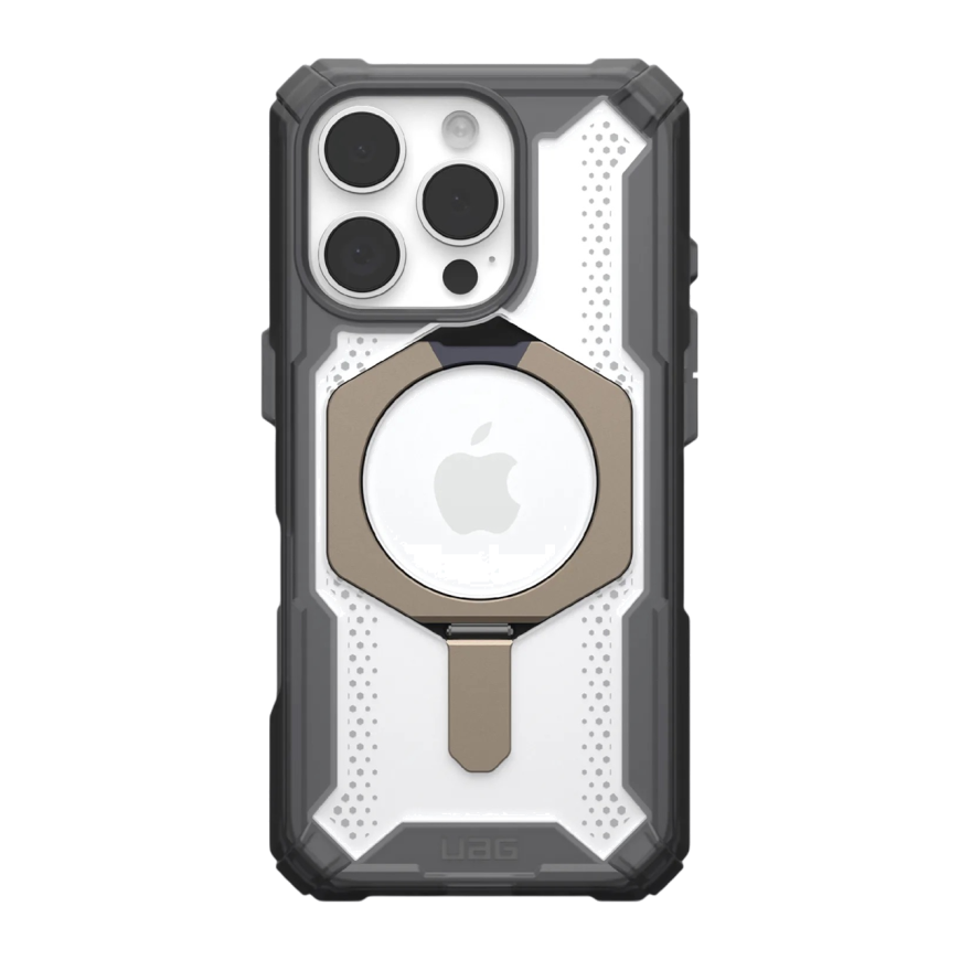 Защитный прозрачный чехол MagSafe с подставкой UAG Plasma XTE для iPhone 16 Pro