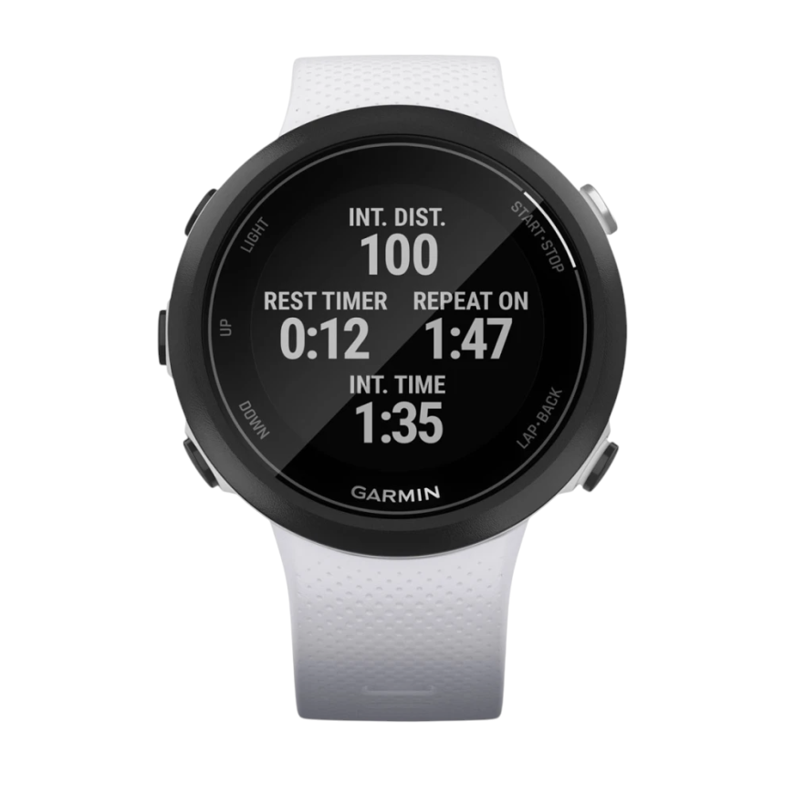 Спортивные часы Garmin Swim 2, силиконовый ремешок цвета «Уайтстоун»