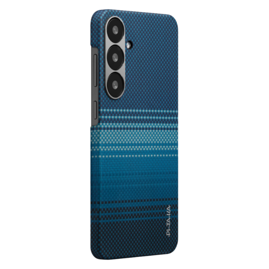 Чехол из арамидного волокна с поддержкой MagSafe PITAKA Sunset Moonrise Tactile Woven Case для Samsung Galaxy S25 - фото 3