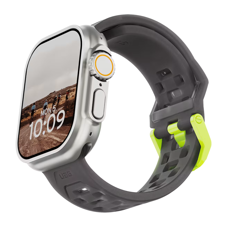 Прозрачный силиконовый ремешок UAG Civilian для Apple Watch 44, 45, 46 мм и Ultra 49 мм