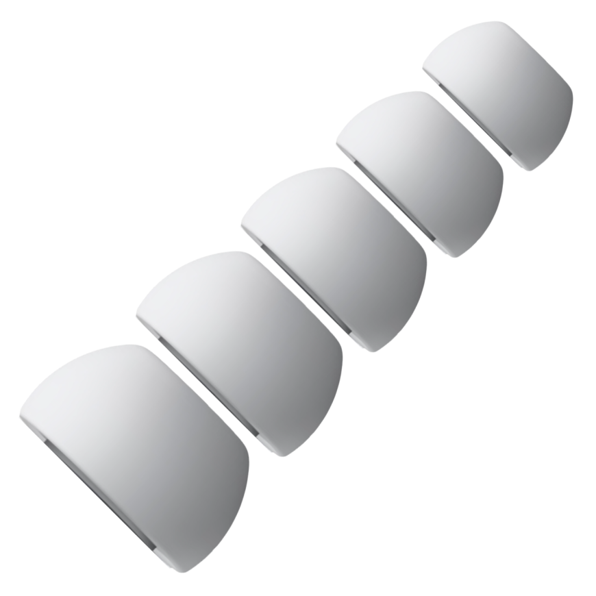 Силиконовые амбушюры Apple для AirPods Pro 3 (размеры XXS, XS, S, M и L) (5 пар)