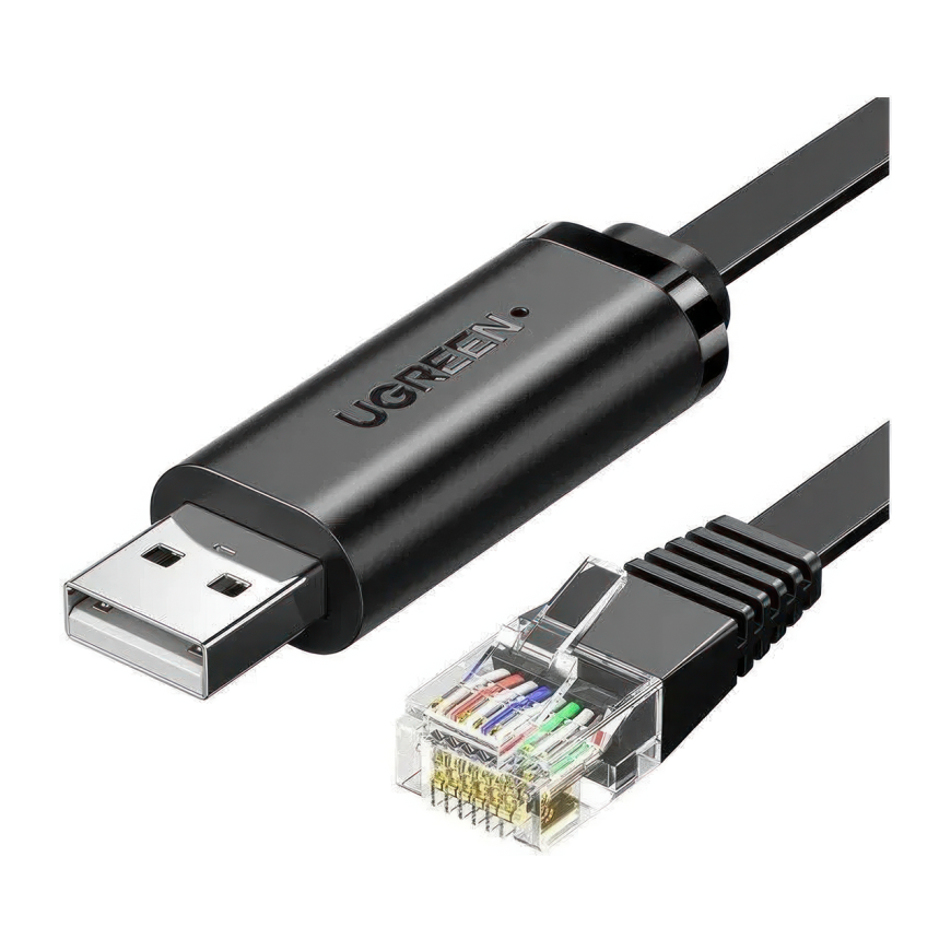 Консольный кабель Ugreen USB-A 2.0 — 8P8C (3 м) (CM204)