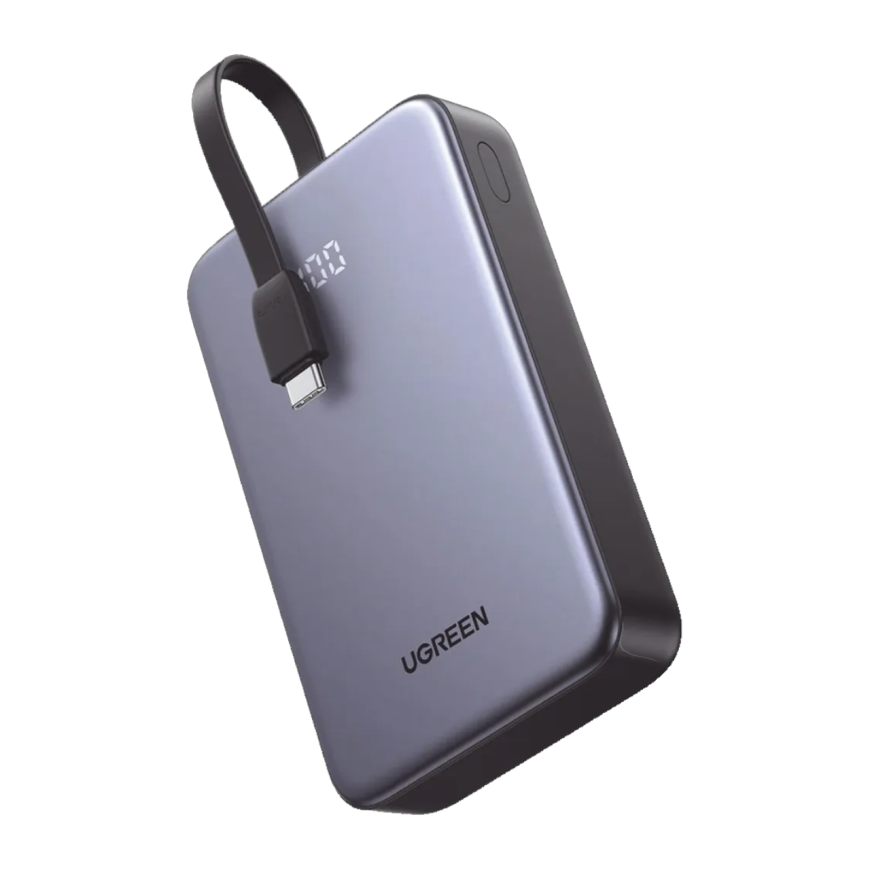 Внешний аккумулятор со встроенным кабелем Ugreen Nexode (20000 мА·ч) (PB505)