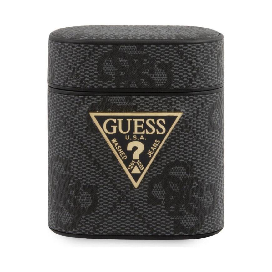 Чехол из экокожи CG Mobile GUESS 4G для AirPods 1-го и 2-го поколений