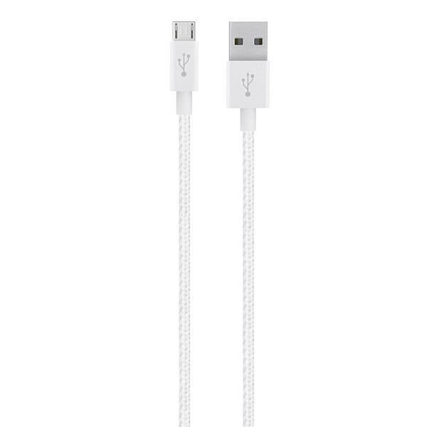 Кабель с нейлоновой оплёткой Belkin Mixit Metallic Micro-USB — USB-A (1,2 м) (F2CU021)