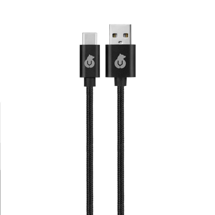 Кабель с нейлоновой оплёткой uBear Cord Cable USB-C — USB-A (USB 2.0) (1,2 м)