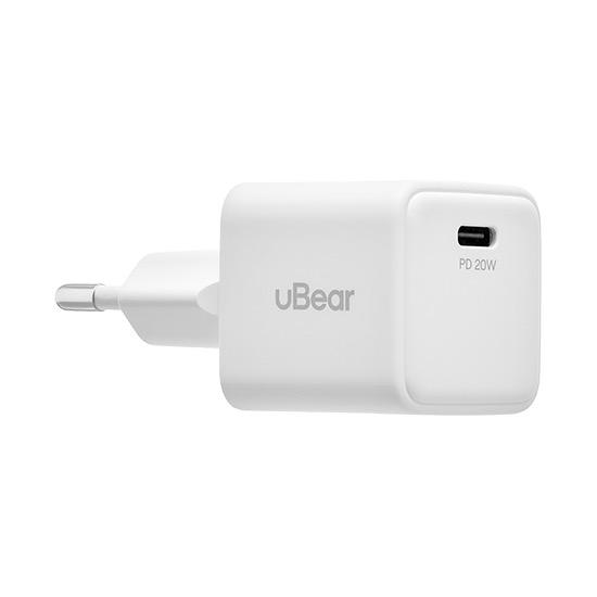 Сетевое зарядное устройство uBear Bridge мощностью 20 Вт (USB-C) (GaN) - фото 3