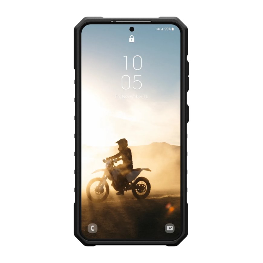 Защитный композитный чехол с поддержкой MagSafe UAG Pathfinder Clear для Samsung Galaxy S25 - фото 1