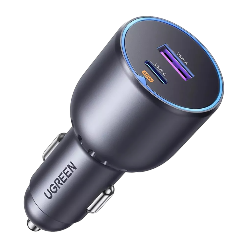 Автомобильное зарядное устройство Ugreen мощностью 63 Вт (USB-C, USB-A) (EC701) - фото 1