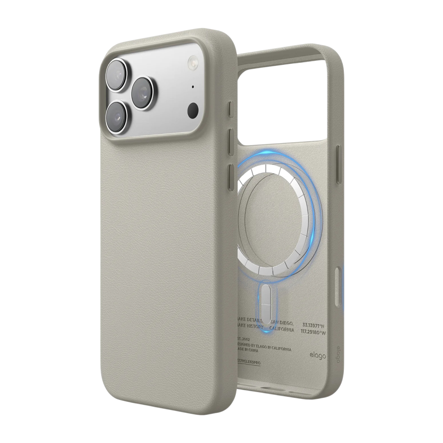 Кожаный чехол MagSafe elago Leather Case для iPhone 17 Pro Max