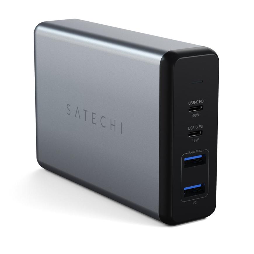 Многопортовое сетевое зарядное устройство Satechi мощностью 108 Вт (2 USB-C, 2 USB-A)