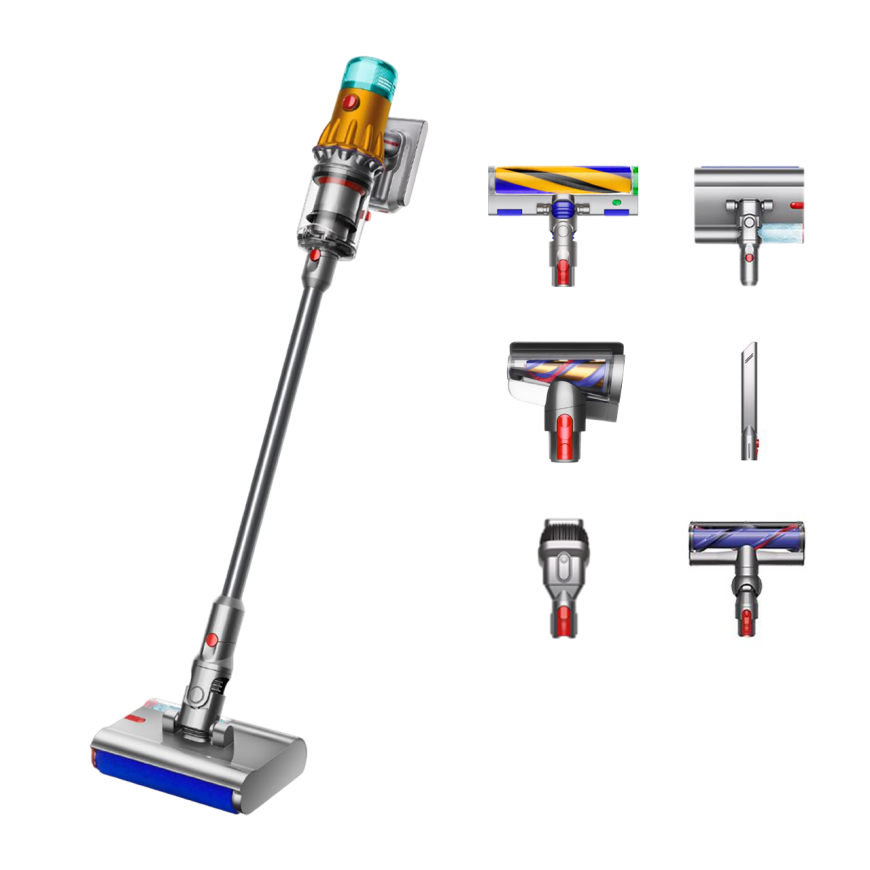 Беспроводной вертикальный пылесос Dyson V12S Detect Slim Submarine Complete (SV46) (Yellow/Nickel) (2023)