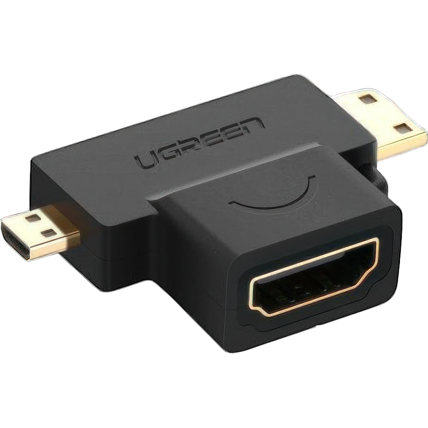 Адаптер Ugreen mini-HDMI, micro-HDMI — HDMI (HD129)