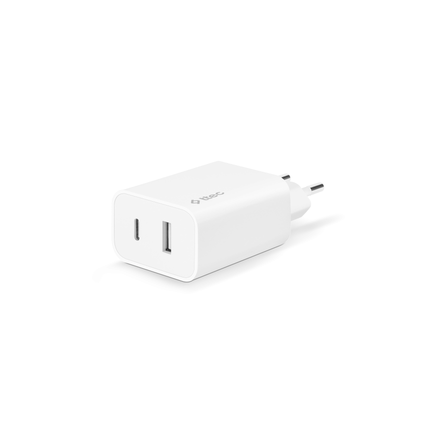 Сетевое зарядное устройство ttec SmartCharger Duo мощностью 32 Вт (USB-C, USB-A)