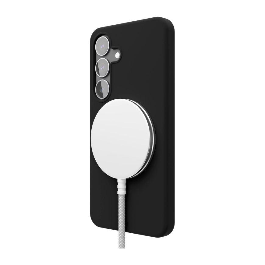 Гибридный силиконовый чехол с поддержкой MagSafe VLP Aster Case для Samsung Galaxy S25 - фото 2