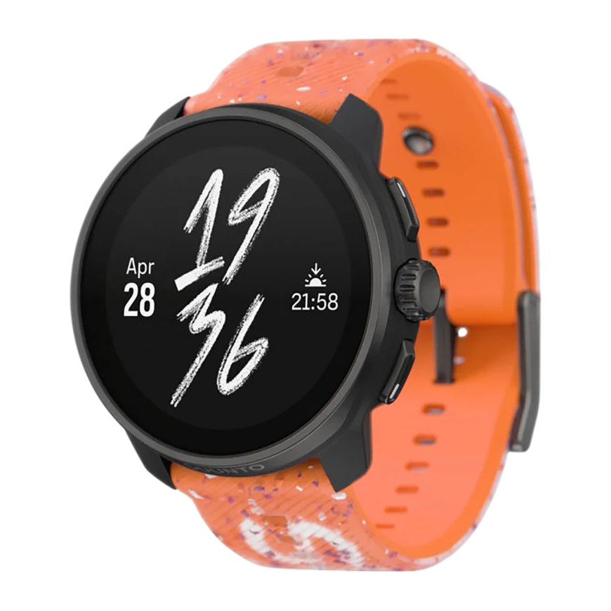 Спортивные часы Suunto Race S Power Orange, оранжевый силиконовый ремешок