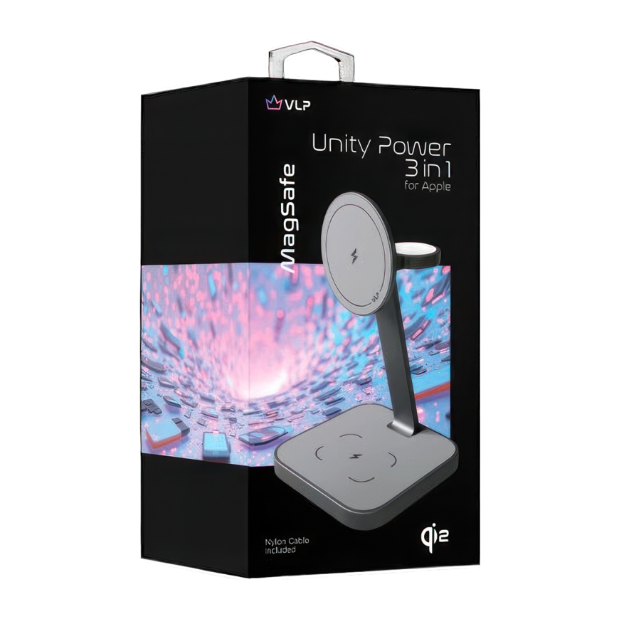 Зарядная станция с поддержкой MagSafe VLP Unity Power для iPhone, Apple Watch и AirPods - фото 3