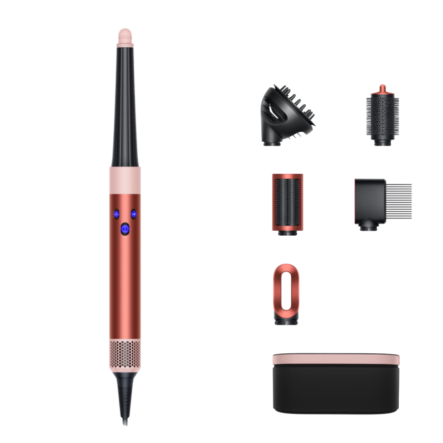 Стайлер Dyson HS08 Hairstyler Airwrap i.d Curly+Coily (Strawberry Bronze/Blush Pink) (2024)
