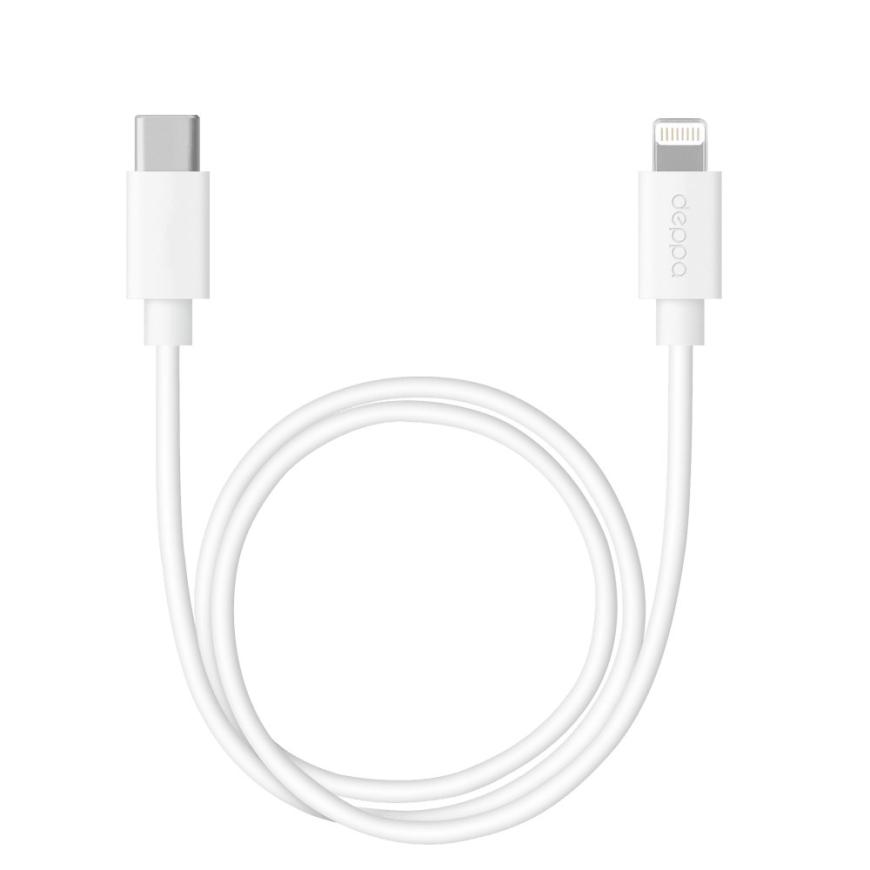 Дата-кабель Deppa USB-C/Lightning (1,2 м, 2 А, 480 Мбит/с; поддержка PD)