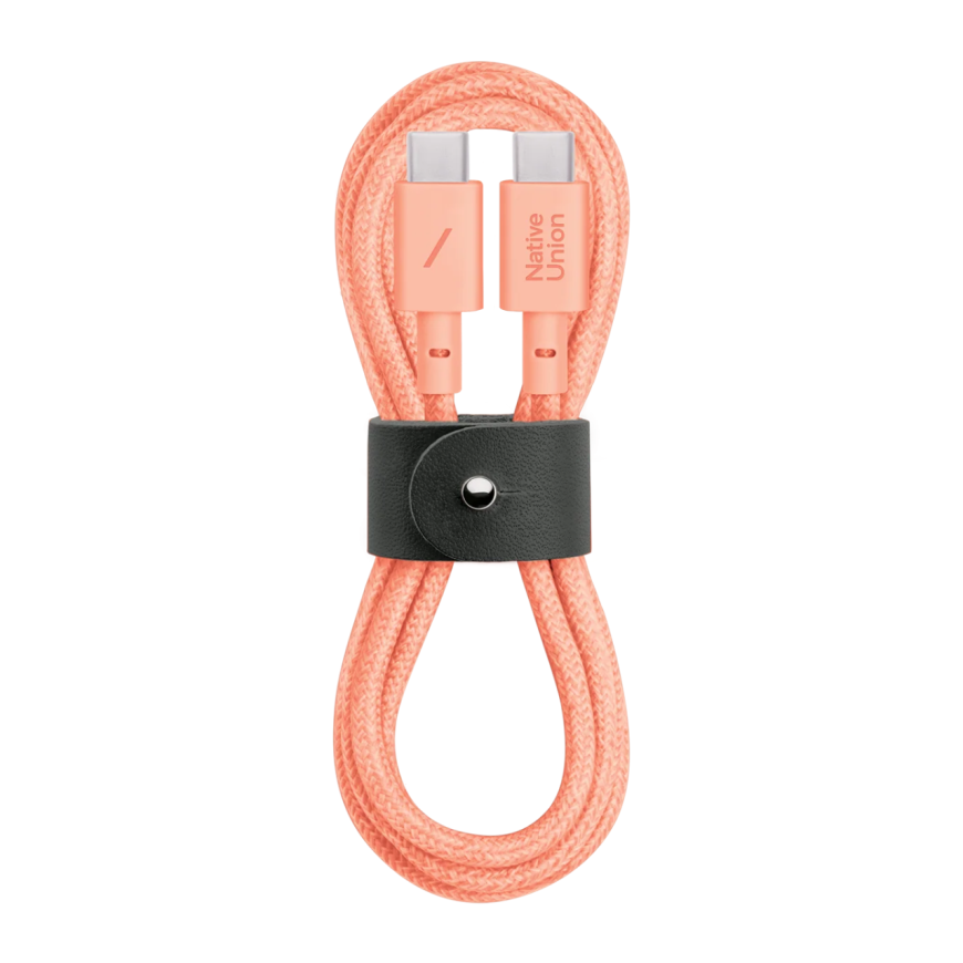 Кабель с оплёткой и ремешком Native Union Belt Cable USB-C (USB 2.0) (1,2 м)
