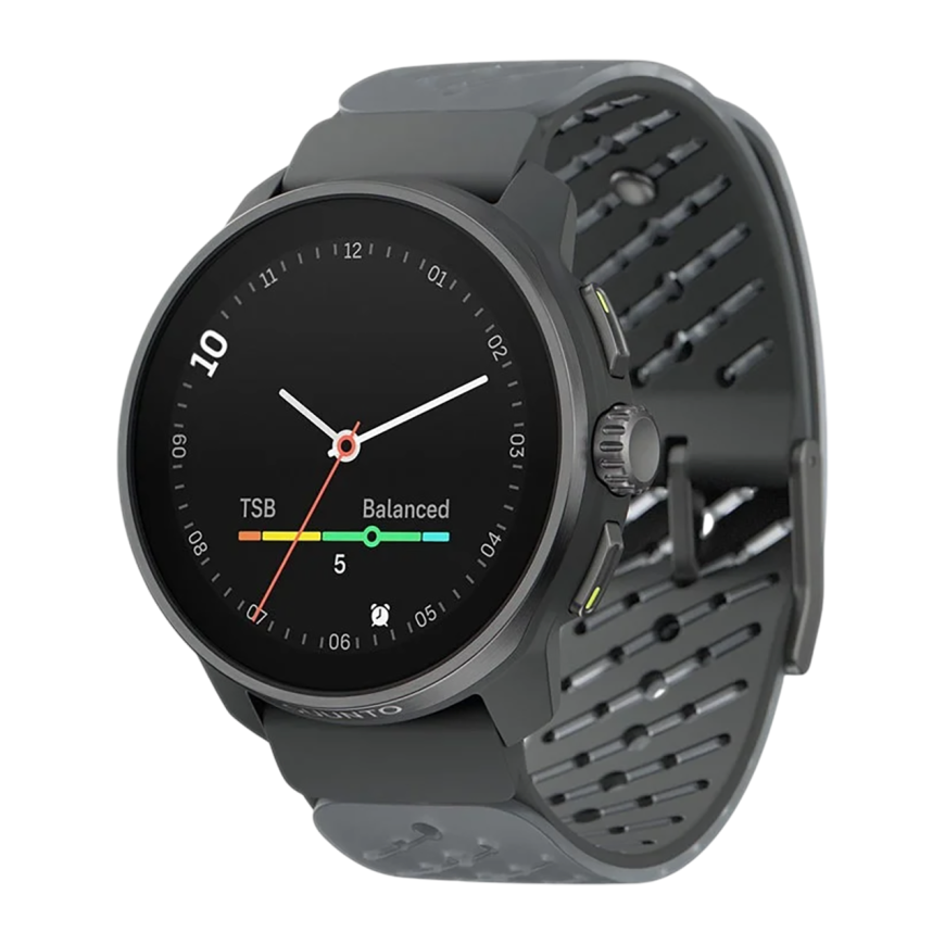 Спортивные часы Suunto Race S Titanium Graphite, серый силиконовый ремешок
