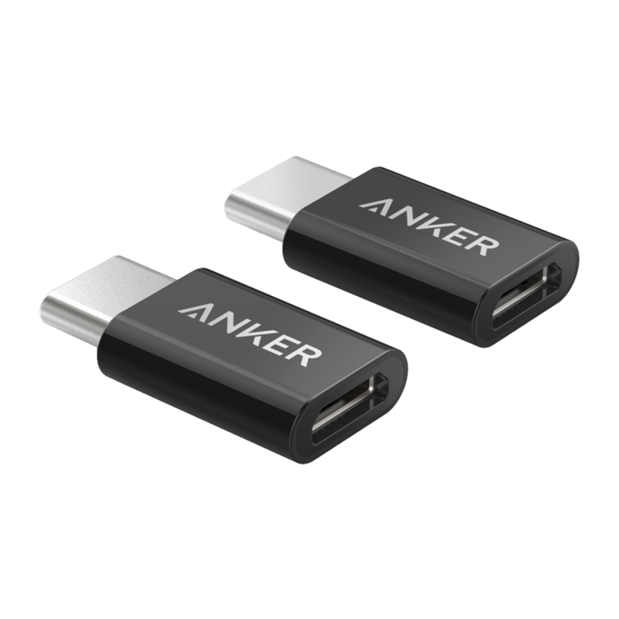 Переходник Anker PowerLine USB-C — Micro-USB-A (USB 2.0) (2 шт.)