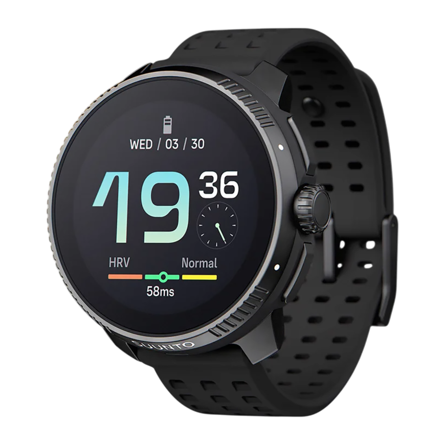 Спортивные часы Suunto Race All Black, чёрный силиконовый ремешок