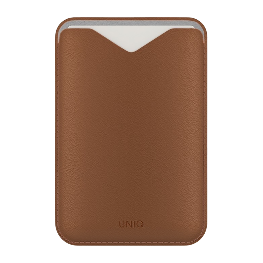 Кожаный чехол-бумажник MagSafe с подставкой Uniq Lyden Evo